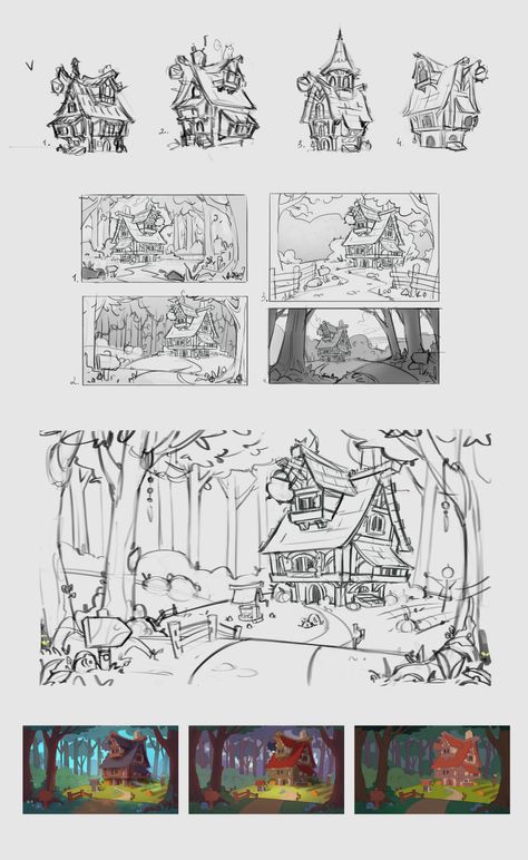 ArtStation - Witch House Concept Art Tutorial, Bg Design, Background Drawing, Game Concept Art, Artist Portfolio, Witch House, Animation Background, Visual Development, Environment Concept Art