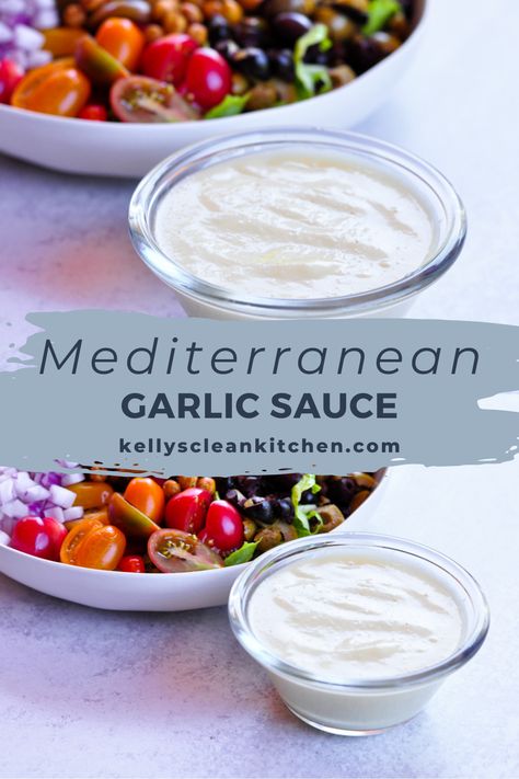 Armenian Garlic Sauce, Greek Garlic Dressing, Mediterranean Garlic Paste, Garlic Feta Sauce, Easy Garlic Sauce For Shawarma, Schwarma Garlic Sauce, Creamy Roasted Garlic Sauce, Whipped Garlic Sauce, Pita Way White Sauce