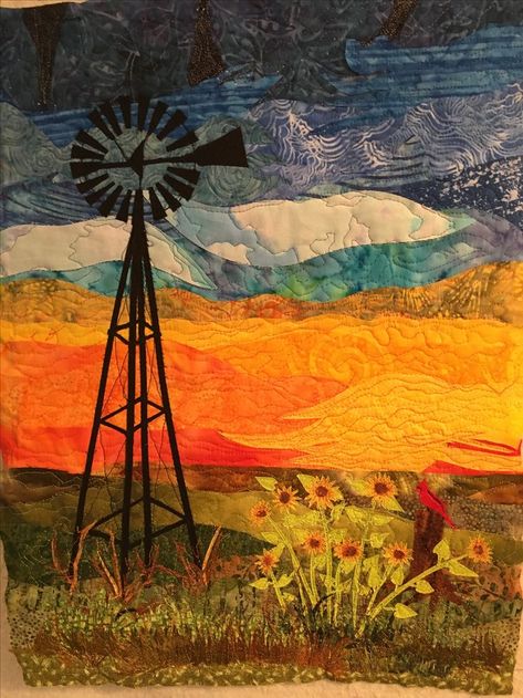 Pin by Lynne Fortner on Quilting and Textiles | Landscape art quilts, Landscape quilts, Picture quilts Fabric Landscape, Pictorial Quilts, History Of Quilting, Landscape Art Quilts, Landscape Quilt, Quilt Art, Landscape Quilts, Picture Quilts, Art Quilt