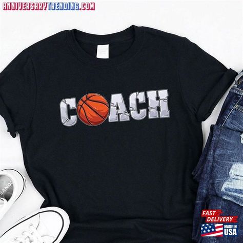 Basketball Coach Game Day Sport Player Team Club Fan Lover Competition Outfits T-Shirt Classic Check more at https://anniversarytrending.com/product/basketball-coach-game-day-sport-player-team-club-fan-lover-competition-outfits-t-shirt-classic/ Basketball Manager Shirts, Basketball Team T-shirt For Sports Season, Basketball Coach Shirt, Put Me In Coach Shirt, Favorite Basketball Player Shirt, Coach Tshirts, Competition Outfit, Sport Player, Basketball Coach