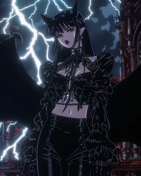 Vampire Devil Queen AI Generated / Midjourney #ai #midjourneyart #midjourney #vampire #devil #demon #retroanime #vintageanime #80sanime #darkanime Vampire Powers, Aesthetics Pfp, Carpe Noctem, Vampire Girl, Teacher Board, Devil Girl, Discord Pfp, Goth Art, Dark Art Illustrations