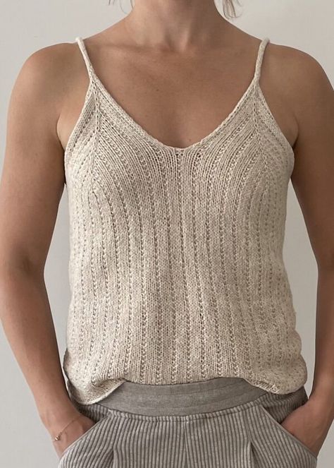 Vinter Mode Outfits, Camisole Pattern, Free Knitting Patterns For Women, Winter Mode Outfits, Knit Top Patterns, Summer Knit Tops, I Cord, Raglan Pullover, Summer Sweaters