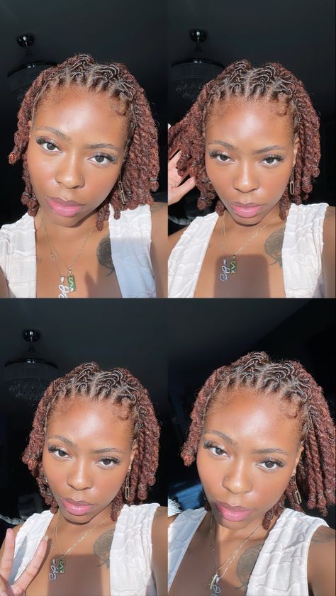 Short 4c Locs Styles, Short Loc Two Strand Twist Styles, Locs Hairstyles Two Strand Twist, Dreadlock Hairstyles For Short Hair, Short Retwist Loc Styles For Women, Locstyles Women Short, Twisted Dreadlocks Styles, Dread Hairstyles For Women Short Hair, How To Style Dreadlocks Black Women