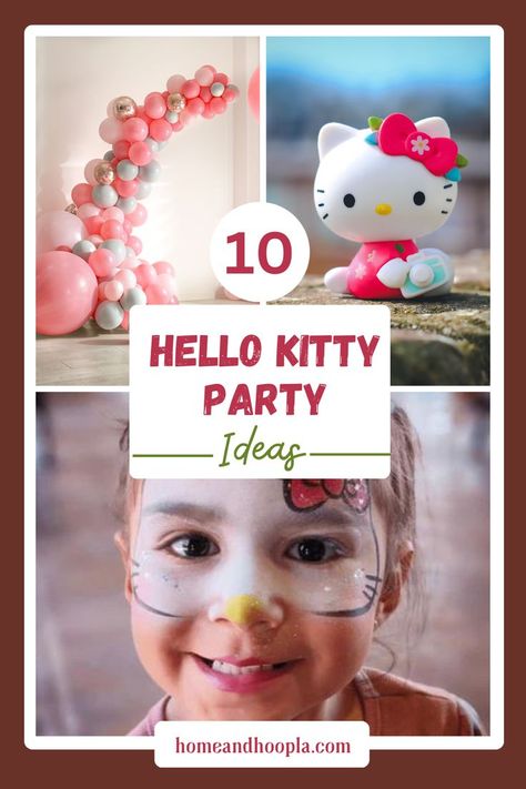 If you or your little one are fans of Hello Kitty, then it's time to throw a meow-tasting party that will have everyone saying "Hello Kitty, hello fun!" With her charming whiskers, adorable bow, and lovable personality, Hello Kitty is a beloved character that has captured hearts around the world. So, let's explore the ten best Hello Kitty party ideas to help you create an unforgettable celebration that unleashes the purr-fiction! #KittyPartyIdeas #PartyPlanningIdeas #CuteKittyPartyIdeas Hello Kitty Party Games Activities, Hello Kitty Birthday Party Games, Hello Kitty Birthday Party Activities, Hello Kitty Friends Birthday Party Ideas, Hello Kitty Spa Party, Hello Kitty Birthday Games, Hello Kitty Party Activities, Hello Kitty Party Games, Hello Kitty Party Ideas Decoration