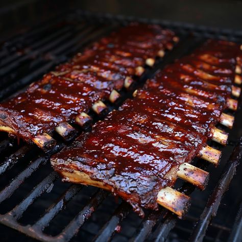 Classic American BBQ Ribs 🍖 🌟 "Sink your teeth into our Classic American BBQ Ribs this Memorial Day! Smoky, savory, and supremely satisfying! 🍖🇺🇸" Recipe: Classic American BBQ Ribs Ingredients: 2 racks of pork ribs 1 cup barbecue sauce Spice rub (paprika, garlic powder, salt, pepper) Instructions: Rub ribs with spice mix. Grill over indirect heat for 1.5 hours. Glaze with barbecue sauce, grill 15 min more. 🍖 Ready to rule the grill? Our BBQ ribs are a must-try this Memorial Day! Let’s make... Pork Ribs On The Grill, Classic American Food, Mix Grill, American Barbecue, Ribs Bbq, American Bbq, Rib Sauce, Sweet Bbq Sauce, Bbq Pork Ribs