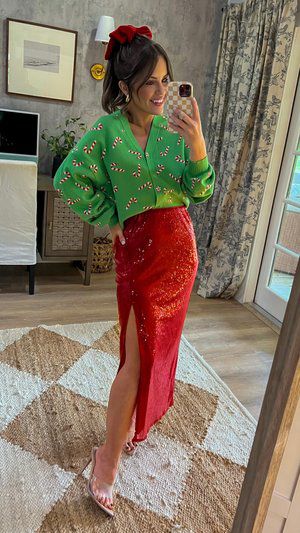 Check out this item I found on LTK https://liketk.it/4nETo?product=873a9d16-8246-11ee-bf8d-0242ac110003 Download the LTK app to take a look! Christmas Outfits Women Party, Eclectic Holiday Outfit, Cute Work Christmas Party Outfits, Kitsch Christmas Outfit, Quirky Christmas Outfit, Most Festive Christmas Outfit, Merry And Bright Christmas Outfit, Styling Christmas Sweater, Pink And Green Christmas Outfit