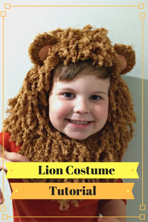 Diy Lion Costume, Lion Costume Diy, Cowardly Lion Costume, Halloween Costumes Kids Homemade, Lion Dress, Diy Costumes Women, Lion Costume, Costume Tutorial, Holloween Costume