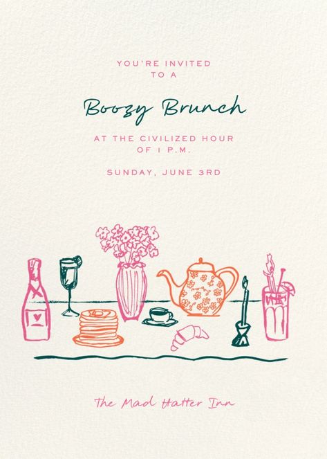 Short and Stout - Brunch Invitation | Send online instantly | RSVP tracking You're Invited Invitation, Crazy Brunch Ideas, Brunch Birthday Party Invitation, Birthday Invitation Card Aesthetic, Cafe Invitation, Brunch Party Invite, Garden Party Invites, Picnic Graphic, Baby Brunch Invitation