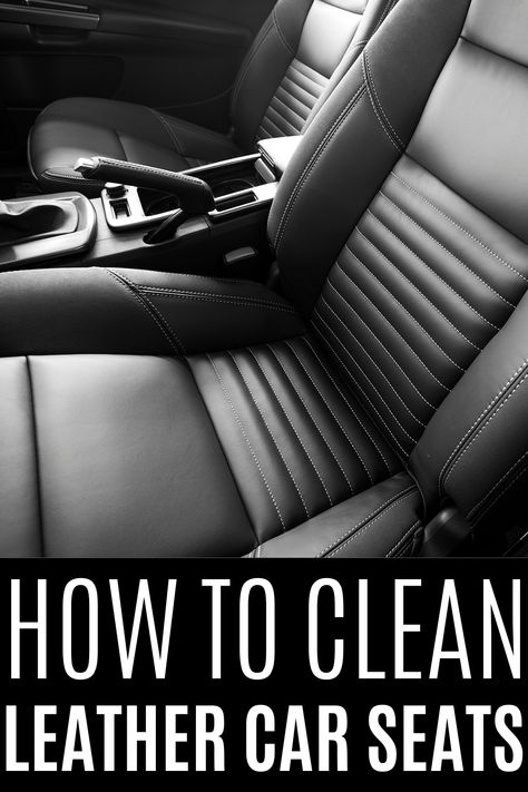 Maintain your leather car seats in top condition using these DIY cleaning solutions and unique stain-removing tricks. Diy Leather Polish, Clean Leather Car Seats, Leather Stain Remover, Cleaning Leather Car Seats, Mildew Remover, Seat Cleaner, Car Things, Best Cleaner, Diy Cleaning Solution