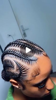 Six Stitch Braids With Design, Corn Rolls Braids, Cute Cornrow Hairstyles, Cute Stitch Braids, Stitch Braids With Design, 6 Stitch Braids, Corn Rolls, Classy Hairstyles, Feed In Braids Hairstyles