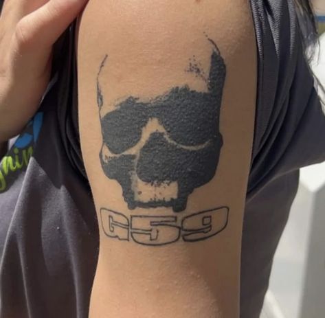 G59 Skull Logo Tattoo, $ui̇ci̇deboys Tattoo, Skull Bicep Tattoo, New Chains Same Shackles Tattoo, Greyfivenine Tattoo, Sackboy Tattoo, $ui̇ci̇deboy$ Tattoos Ideas, Ui̇ci̇deboy Tattoos Ideas, Ftp Tattoo Design