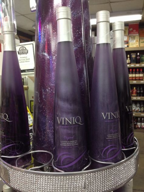 Viniq!! Purple vodka ~.~ Viniq Vodka, Purple Liquor, Wedding Alcohol, Mixed Drinks Alcohol, Alcohol Aesthetic, Have Courage And Be Kind, Purple Party, 25th Wedding Anniversary, Vodka Cocktails