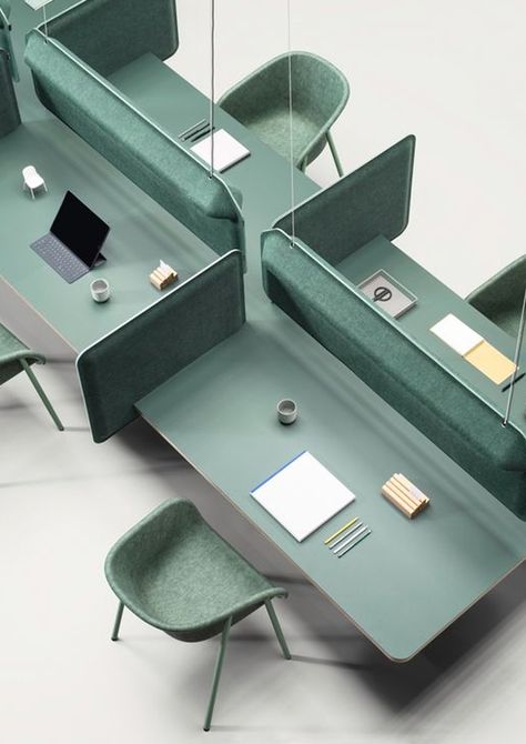 Ivan Kasner & Uli Budde. De Vorm. Modular Table, Commercial And Office Architecture, Corporate Office Design, Office Space Design, Modern Office Design, Co Working Space, Interior Office, Office Workstations, Office Furniture Design