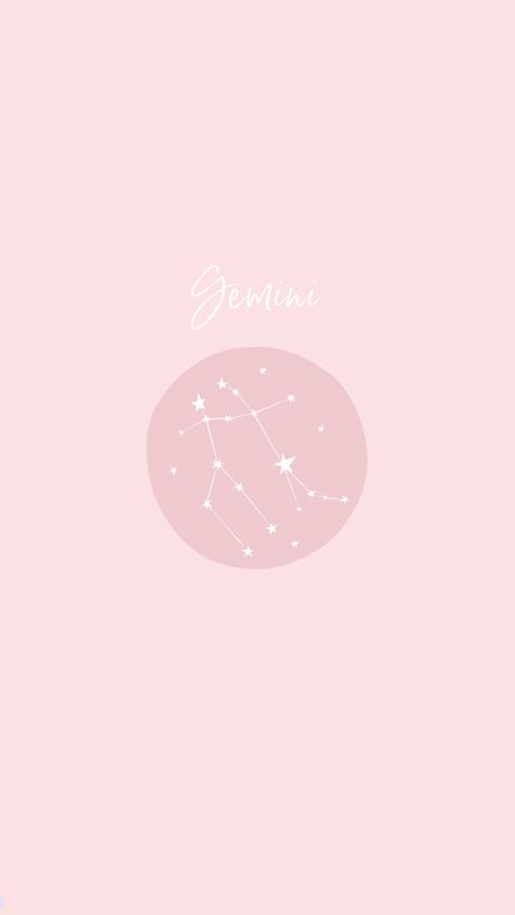 Gemini Widget, Pink Gemini Aesthetic, Phone Wallpaper Graphic, Pink Gemini, Ellie Taylor, Gemini Wallpaper, Gemini Art, Wallpaper Graphic, Gemini Constellation