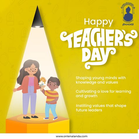 As we celebrate Teachers' Day, we salute the educators at Nalanda who play a pivotal role in shaping young minds. Your dedication is truly inspiring! . . . #onlenalanda #school #happyteachersday #teachers #teachersday #educators #teachersdaycelebration #Inspiringeducators #teacherlife #teaching #guru #5september #respect #studentlife #education #knowledge #teachersday2023 #learning #topschools #hyderabadschools #sm4dm Teachers Month Pubmat, Happy Teacher's Day Pubmat, Teachers Day Pubmat, Canva Pubmats, National Teachers Day, Teachers Day Celebration, World Teacher Day, Adobe Illustrator Graphic Design, World Teachers