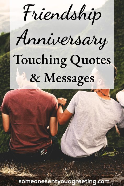 Tell a friend how much they mean to you with one of these touching, sweet and funny friendship anniversary wishes and quotes | #friendship #friends #anniversary #quotes #wishes 10 Year Friend Anniversary, 20 Year Friendship Quotes, 20 Years Of Friendship Quotes, Anniversary Quotes For Couple Friends, Anniversary Quotes For Best Friend, Friendiversary Quotes, Happy Anniversary To A Special Couple Friends, Friends Anniversary Wishes, Years Of Friendship Caption