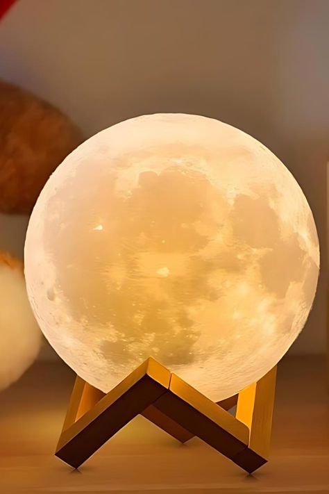 Transform your space with the ACED Moon Lamp 2024 upgrade! This 18cm large, 3D printed moon light offers 16 colors, timing features, and comes with a wooden stand. Perfect for adding a magical touch to any room or as a unique gift for women, kids, and friends. Click the link to explore more! #HomeDecor #MoonLamp #CreativeGifts #AestheticInteriors #InteriorDesign #UniqueHomeDecor #ModernDecor #GiftIdeas #HomeFurnishings #Lighting #DecorInspiration #2024Trends Moon Lamp, Moon Light, Unique Gifts For Women, Touch Control, Wooden Stand, Unique Home Decor, Chic Decor, Creative Gifts, Gift For Women