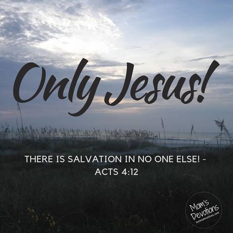 Mom's Devotions on Instagram: “There is salvation in no one else! God has given no other name under heaven by which we must be saved. - Acts 4:12 ✝️ Don't depend on your…” Acts 4:12, Acts 16:31, Acts 5:38-39, Acts 17:28, Acts 20:24 Bible, Acts 8:26-40, Acts 4 12, Abba Father, Blessed Life