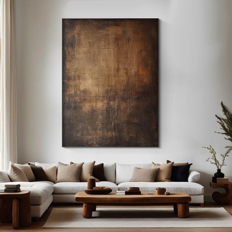 Large Abstract Black Brown Minimalist Wall Art,wabi-sabi Wall Art,original Brown Painting,large Minimal Canvas Art,modern Textured Wall Art - Etsy Artwork Living Room Inspiration, Minimal Canvas Art, Luxury Painting, Wabi Sabi Art Painting, Wabi Sabi Painting, Abstract Ocean Painting, Canvas Art Modern, Brown Minimalist, Pinterest Room