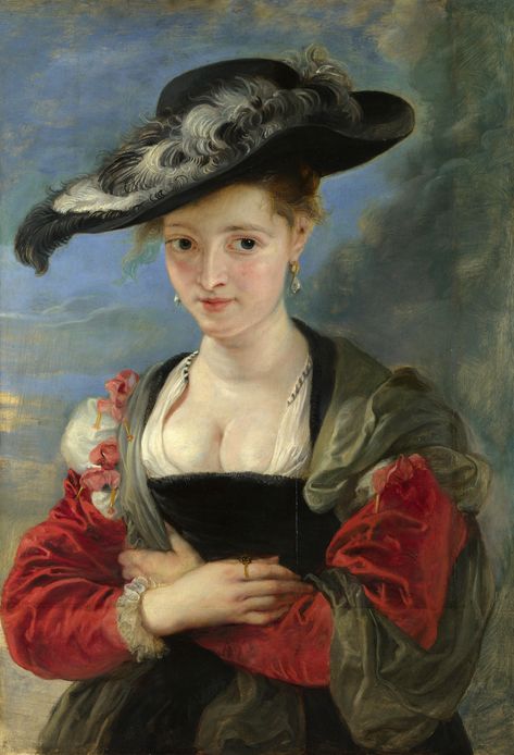 Peter Paul Rubens - Portrait of Susanna Lunden (Le Chapeau de Paille) [c.1622-26] | by Gandalf's Gallery Joseph Ducreux, Rubens Paintings, Rembrandt Paintings, Caravaggio Paintings, Art Baroque, Baroque Painting, Paul Rubens, Peter Paul Rubens, Principles Of Art