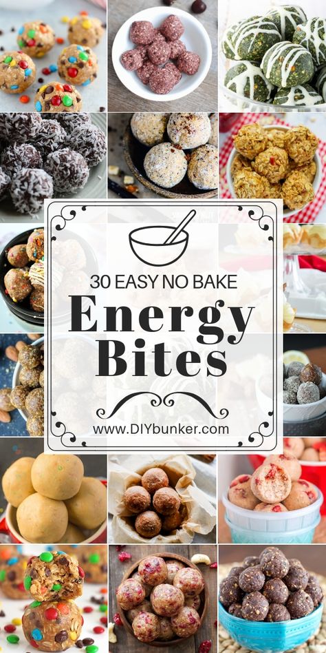 Easy Energy Bites, No Bake Energy Balls, No Bake Energy, Ball Recipes, Energy Bites Recipes, No Bake Energy Bites, Quick Healthy Snacks, Energy Ball Recipe, Easy No Bake