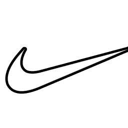 Nike Swoosh Logo Outline Outlines Of Drawings, Nike Logo Drawing, Logos Drawing, Aesthetic Outline, Nike Drawing, Drawing Logo, Logo Outline, Nike Swoosh Logo, Simple Canvas Paintings