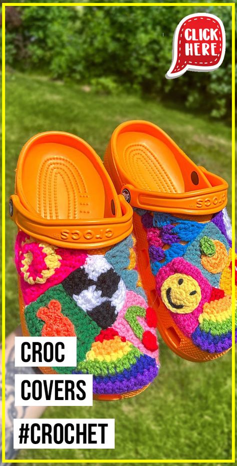 crochet fun croc covers easy pattern  - Easy Crochet fun croc covers Pattern for Beginners. Click to Get the Pattern #shoe #crochet #crochetpattern
 via @shareapattern.com Baby Blankets, Crochet Crocs Shoes Free Pattern, Crochet Crocs Shoes, Crochet Crocs, Shoe Crochet, Crochet Fun, Booties Crochet, Crocs Shoes, Baby Booties