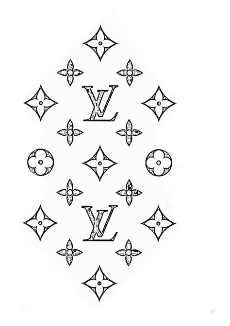 Louis Vuitton Tattoo Design, Simple Stencil Tattoo Ideas Men, Lv Tattoo Louis Vuitton, Louis Vuitton Tattoo Ideas, Simple Tattoos Men With Meaning, Lv Tattoo, Versace Tattoo, Coach Wallpaper, Chanel Tattoo