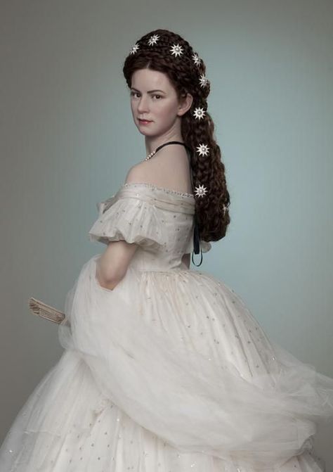 Empress Elisabeth Of Austria, Elisabeth Of Austria, Empress Sissi, Empress Elisabeth, Madame Tussauds, Royal Dresses, Romy Schneider, European Royalty, Hair Braid