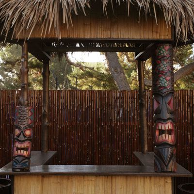 Tiki mask tropical wall decoration adds charming and flair to any home decor or backyard and garden spaces. Hand-carved and hand-painted tiki masks are made of albesia wood by Indonesian Artisans. Each design is unique and no 2 masks are exactly alike. Polynesian Tiki mask is the perfect Tiki bar and palapa decoration. Tiki mask is originally used in ancient Polynesian and Hawaiian culture, every Tiki mask is intended to represent deities and bestow specific traits upon the setting in which they Tiki Lights, Tiki Masks, Tropical Wall Decor, Tiki Bar Decor, Tiki Decor, Tiki Mask, Deck Designs Backyard, Hawaiian Culture, Wood Wall Art Decor