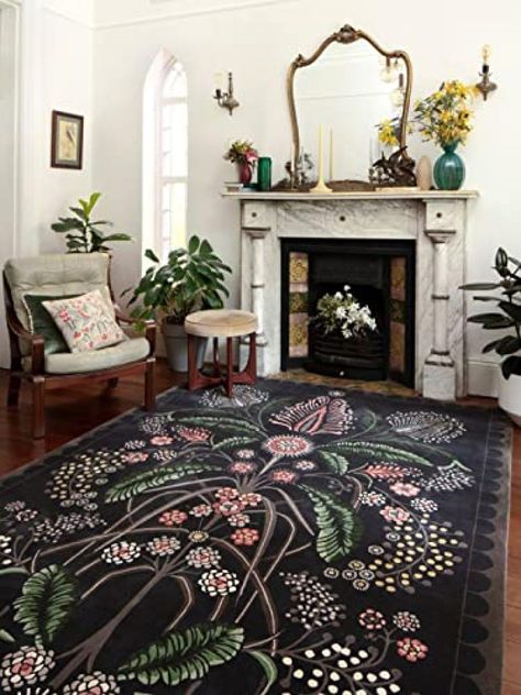 PRICES MAY VARY. 💎【Area Rug Size】:Every size has a story within it, every rug becomes an integral part of your home's story, whether you are looking for a subtle accent or a bold centerpiece, Euvmgis Rug Decoration Store is your must have s Choice. Rug Pad Sizes Are 2 X 3 Ft / 60x90 Cm, Thickness: 0.3Inch. 💎【Superior Comfort】:Our Imitation cashmere Rug Are Made Of Velvety Low Pile, Soft To The Touch, Fine Pile, Non-Balling, middle layer memory foam offers unparalleled comfort and support, Supe Dark Green Area Rug Living Room, Thick Area Rugs In Living Room, Cool Area Rugs Living Room, Gothic Area Rugs, Carpets For Living Room Large Area Rugs, Living Room Dark Rug, Black And Green Rug, Dark Moody Rug, Dark Area Rugs In Living Room