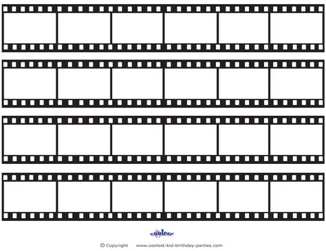 Printable Film Strip Decoration Movie Theme Printables, Film Strip Template Free Printable, Movie Film Strip, Movie Strip, Movie Printables, Strip Background, Hollywood Theme Classroom, Deco Cinema, Movie Themed Party