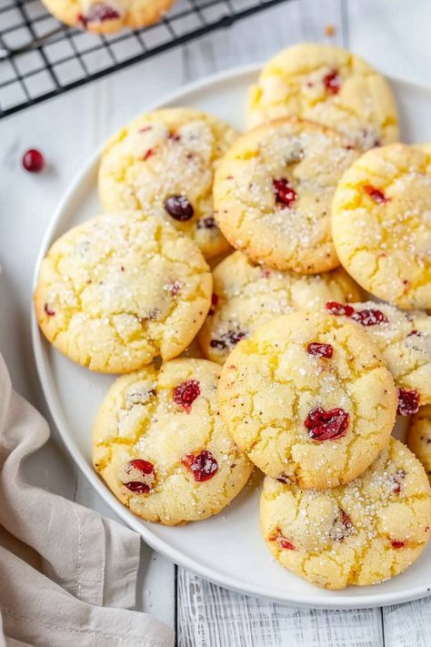 These zesty orange cranberry cookies are such a treat! They're soft, chewy, and bursting with so much delicious flavor. White Chocolate Cranberry Orange Cookies, Orange Cranberry Spice Cookies, Soft Cranberry Orange Cookies, Orange Craisin Cookies, Orange Amaretti Cookies, Gluten Free Cranberry Orange Cookies, Cranberry And Orange Cookies, Candied Orange Peel Cookies, Fresh Cranberry Orange Cookies