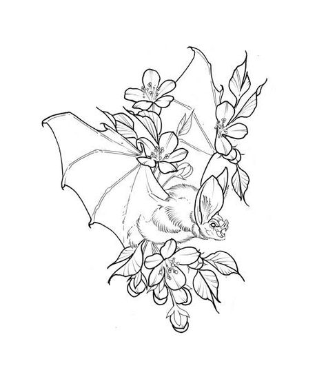 Thestral Tattoo, Donkey Tattoo, Watercolor Japanese, Bats Tattoo Design, Learn To Tattoo, Beginner Tattoos, Bat Tattoo, Bat Art, Sketch Tattoo Design