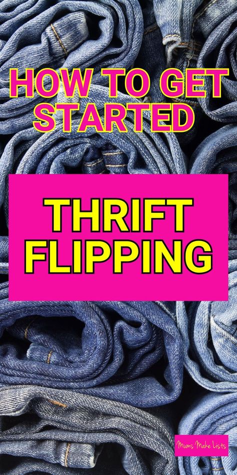 Thrift Flip Clothes Ideas, Reselling Thrift Store Finds, Thrift Flip Ideas, Diy Thrift Flip, Flipping Business, Extra Money On The Side, Garage Sale Tips, Side Hustle Money, Reselling Clothes