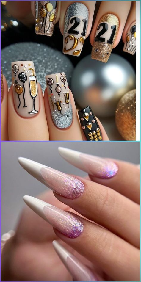 Looking for ideas for birthday nails? Choose cute acrylic or gel designs in medium lengths to celebrate your 18th, 21st, or 23rd birthday in style. Whether you opt for medium pink hues or vibrant art, these sets offer a simple yet striking way to mark your special day, especially suitable for Pisces and Aquarius celebrants. Birthday Nails For Aquarius, 21 Birthday Nail Ideas, 21st Bday Nail Ideas, 23rd Birthday Nails, Birthday Nails Medium, 22nd Birthday Nails, 18th Birthday Nails Ideas, 18th Nails, Pisces Nails