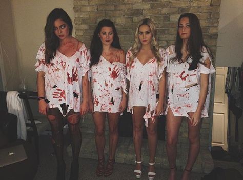 Halloween Women Zombie Costume, Bff Halloween Costumes For 2 Scary, Abs Calendar, Zombie Costume Women, Halloween Constumes, College Halloween Party, Halloween Costumes Diy Couples, Cute Group Halloween Costumes, Halloween Coustumes