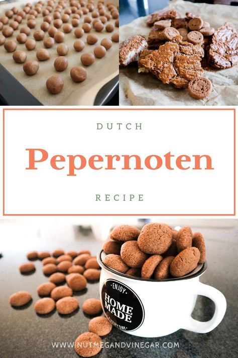 Pepernoten are little spices cookies made with speculaas spices and brown sugar. This pepernoten recipe is super easy to make and the perfect thing to make with (small) children. Peppernut Cookies Christmas, Peppernut Cookies Recipe, Gluten Free Peppernut Cookies, Speculaas Cookies Recipe, Pecan Pepita Brittle, Spiced Biscuits, Greek Pita Bread, Lebkuchen (german Spice Cookies), Thing To Make