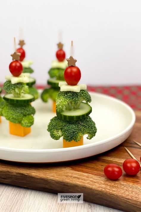 Veggie Appetizer, Veggie Appetizers, Veggie Skewers, Festive Appetizers, Healthier Options, English Cucumber, Broccoli Cheddar, Party Look, Healthy Options