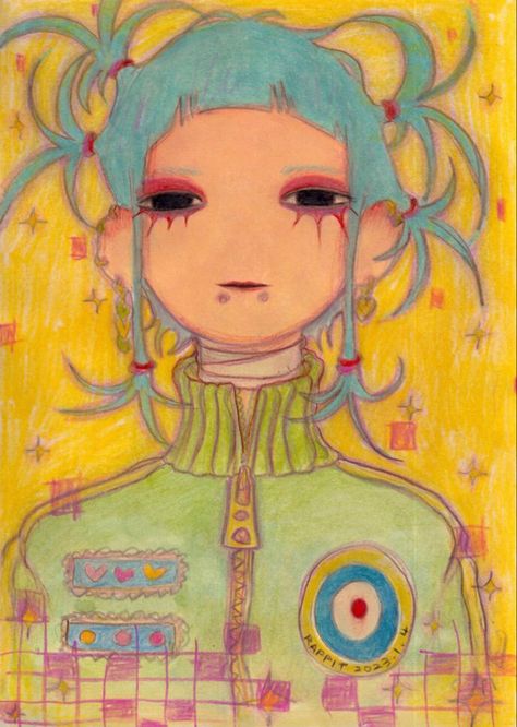 @ norihori_yamauchi_umio on ig Japan Punk, Arte Peculiar, Swag Art, Arte Sketchbook, Arte Inspo, Wow Art, Ethereal Art, Sketchbook Art Inspiration, Art Block