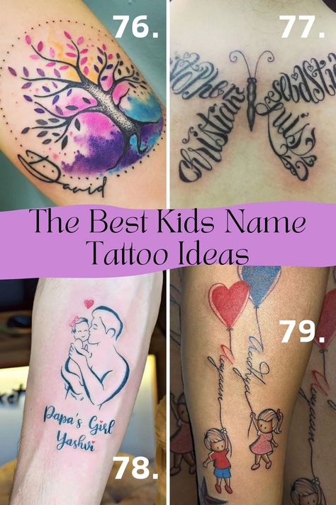 Tattoo Ideas Kids Names Unique, Tattoo Ideas Kids Names, Tattoo Ideas With Kids Names, Tattoo Ideas Kids, Kids Name Tattoos, Kid Name Tattoo Ideas Mothers, Kids Names Tattoo, Kids Name Tattoo, Bracelet Tattoos With Names