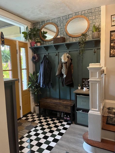 Fun Entryway Ideas, Entry Staircase, Welcome To Our Nest, House Aesthetic, Cottage House, People Living, Front Entry, Humble Abode, Pittsburgh Pa