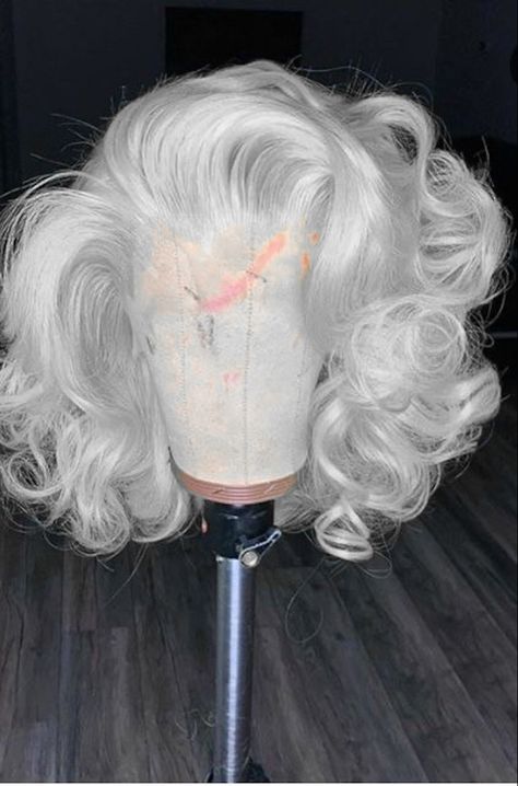 White Hair Styles, Grey Lace Wig, Unique Wig Hairstyles, Wig Customization, Drag Hair, Frontal Wig Hairstyles, Dyed Hair Inspiration, Grey Wig, Girls Natural Hairstyles