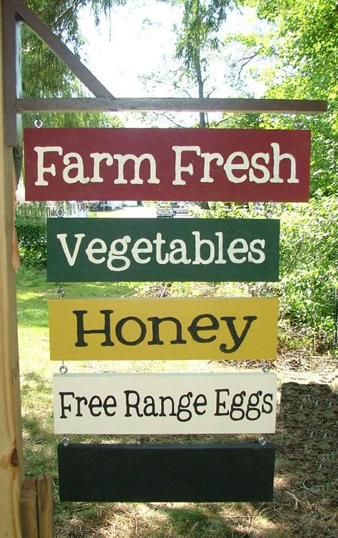 Coop Spray, Farmers Market Signage, Market Signage, Vegetable Stand, Farm Store, Urban Farm, Market Sign, Market Garden, Farm Market