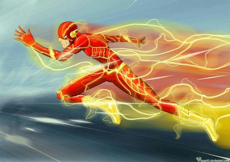 Running flash Running Drawing, Flash Running, Flash Characters, Running Pose, Superhero Artwork, Running Art, Flash Comics, Superhero Family, Kid Flash