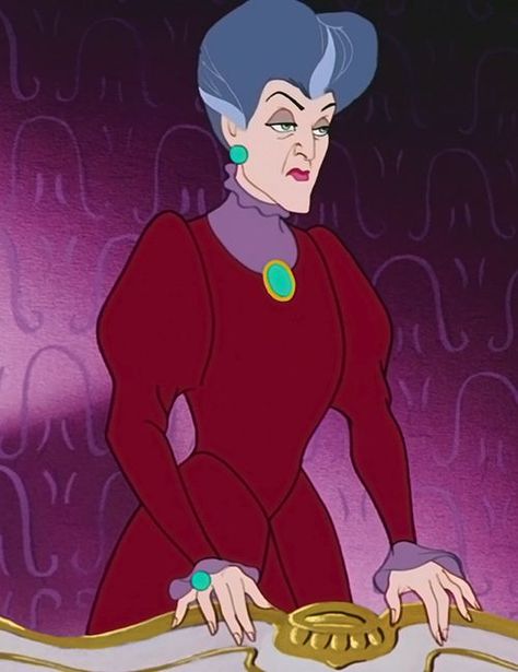 *LADY TREMAINE ~ Cinderella, 1950 Cinderella 1950, Lady Tremaine, Red Dress, Cinderella, Red