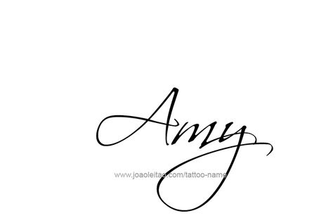 Amy Tattoo Name, Amy Tattoo, Amy Daws, Amy Name, Lifeline Tattoos, Emily Name, Tattoo Name Fonts, Tattoo Design Name, Tattoo Fonts Cursive