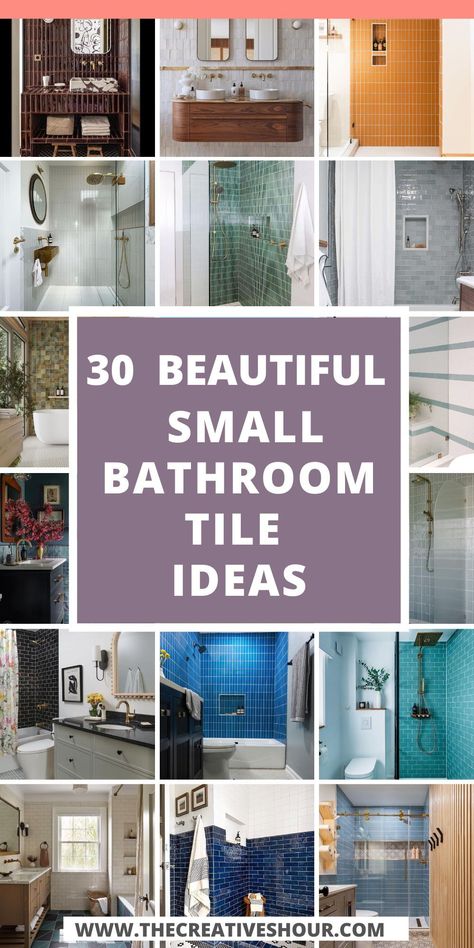 Unlock the potential of your small bathroom with versatile wall and floor tile ideas. Explore modern, farmhouse, and grey tile options to create a stylish and functional space. Get inspired to design your dream small bathroom! Bathroom Remodel For Small Spaces, Small Bathroom With Tiles On Wall, Tile Bathroom Walls With Tub, Tile Ideas Around Bathtub, Tiled Bathrooms Walls, Wall Tiles Bathroom Ideas, Small Bathroom Large Tile Ideas, Small Bathroom With Tile Walls, Bathtub Tiles Ideas