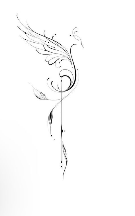 Phoenix Tattoo Watercolor Feminine, Reinvent Yourself Tattoo, Phoenix Tattoo Feminine Fine Line, Pheonix Tattoo For Women Minimalist, Phoenix Tattoo Line Art, Phoenix Line Tattoo, Phoenix Tattoo Minimalist, Fire Phoenix Tattoo Feminine, Simple Phoenix Tattoo Feminine