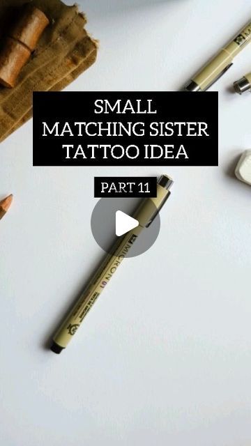 Tag Your Sister, Matching Sister Tattoos, Sibling Tattoos, Sister Tattoos, Illustrators On Instagram, March 27, Matching Tattoos, Small Tattoos, Positive Quotes